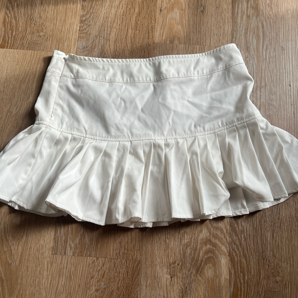 Stradivarius Cream Mini Skirt